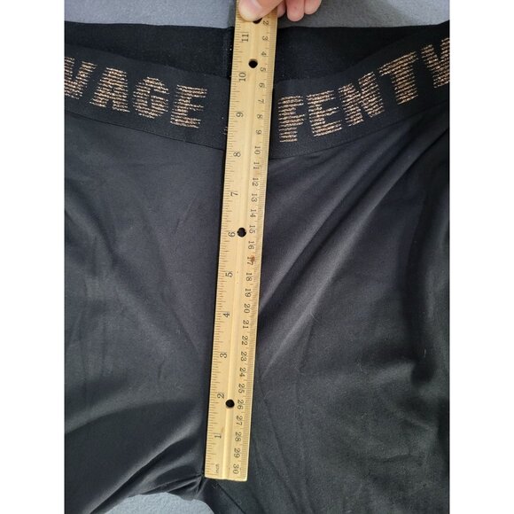 Savage X Fenty SZ Small Forever Savage Leggings Black Lavender Logo High Waist - Picture 7 of 8